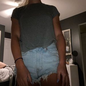 Gray loose fitting T-shirt